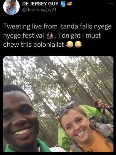 De jersey guy dejerseyguy21 tweeting live from itanda falls nyege nyege festival