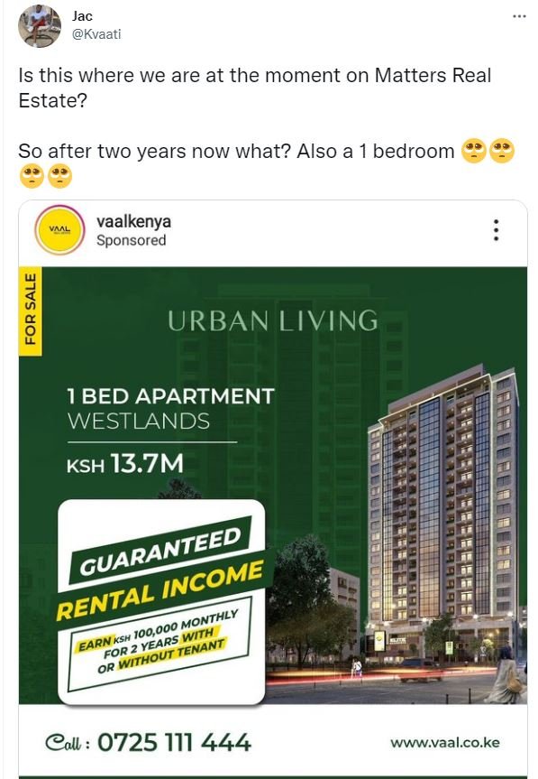 Jac kvaati is this where we are at the moment on matters real estate? so after t