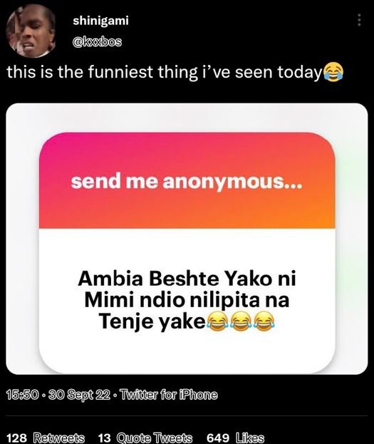 Shinigami kabos this is the funniest thing i've seen today send me anonymous.. a