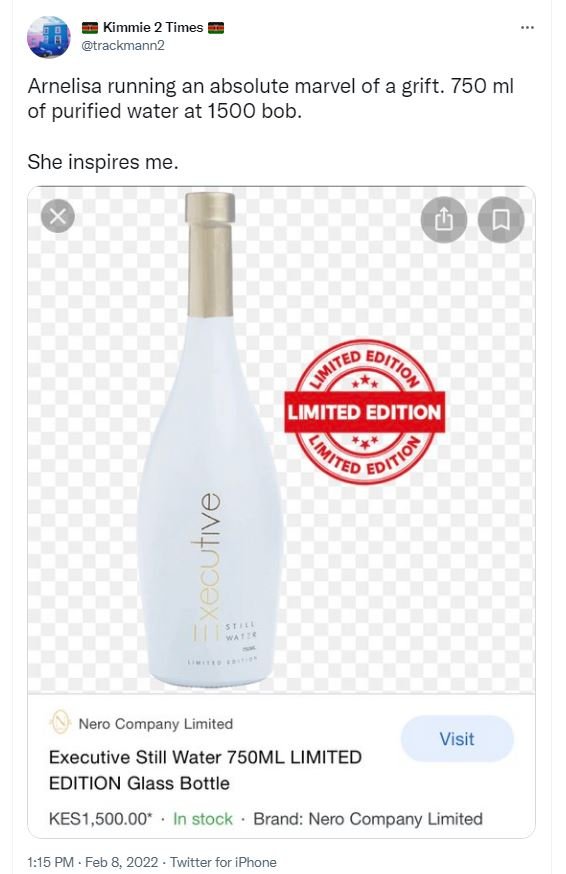 Kimmie 2 Times trackmann2 Arnelisa running an absolute marvel of a grift. 750 ml