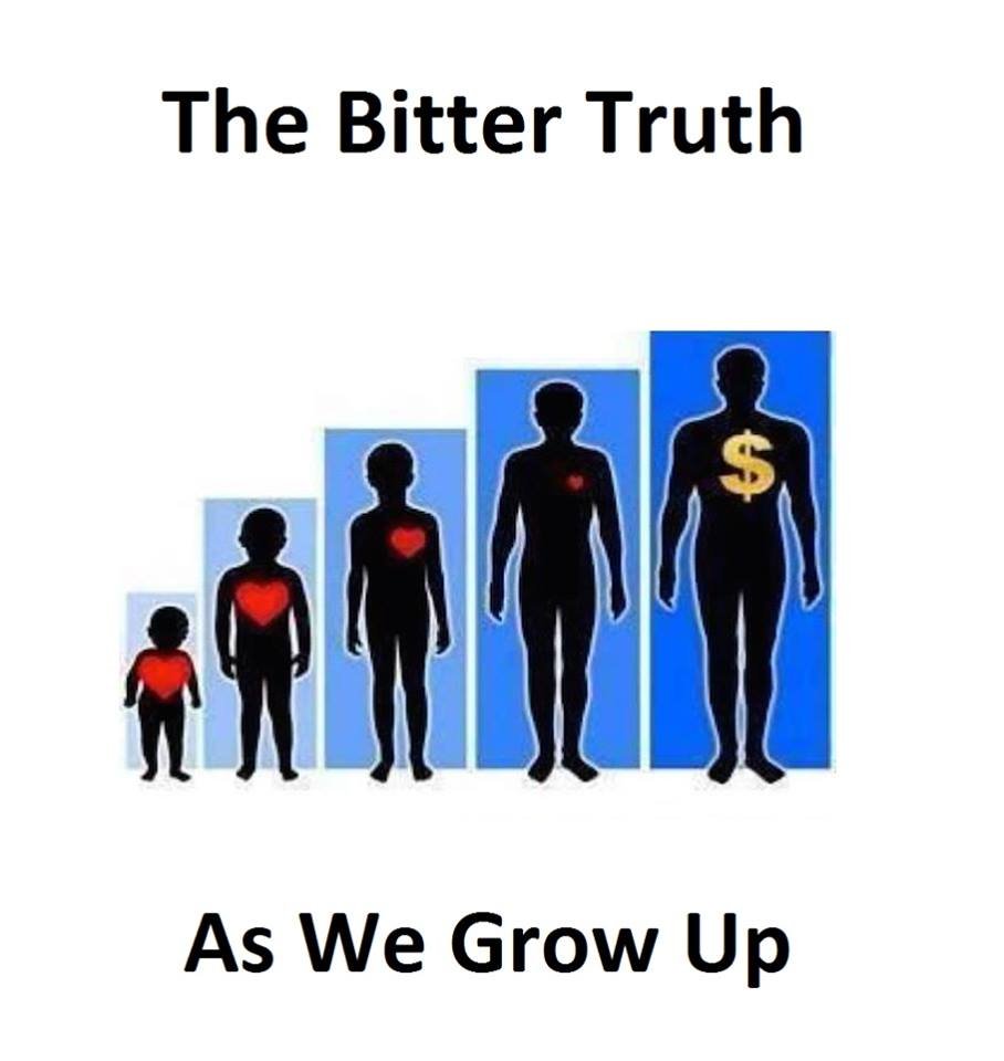 The bitter truth s as we grow up