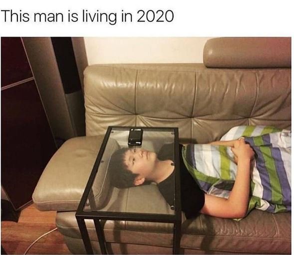 This man is living in