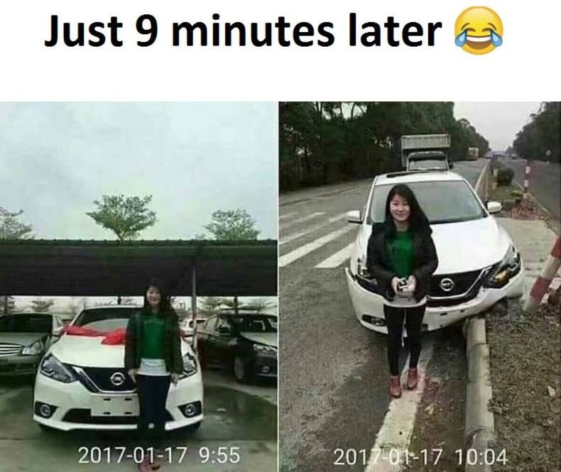 Just 9 minutes later 0117 9.55 2010117 10.04