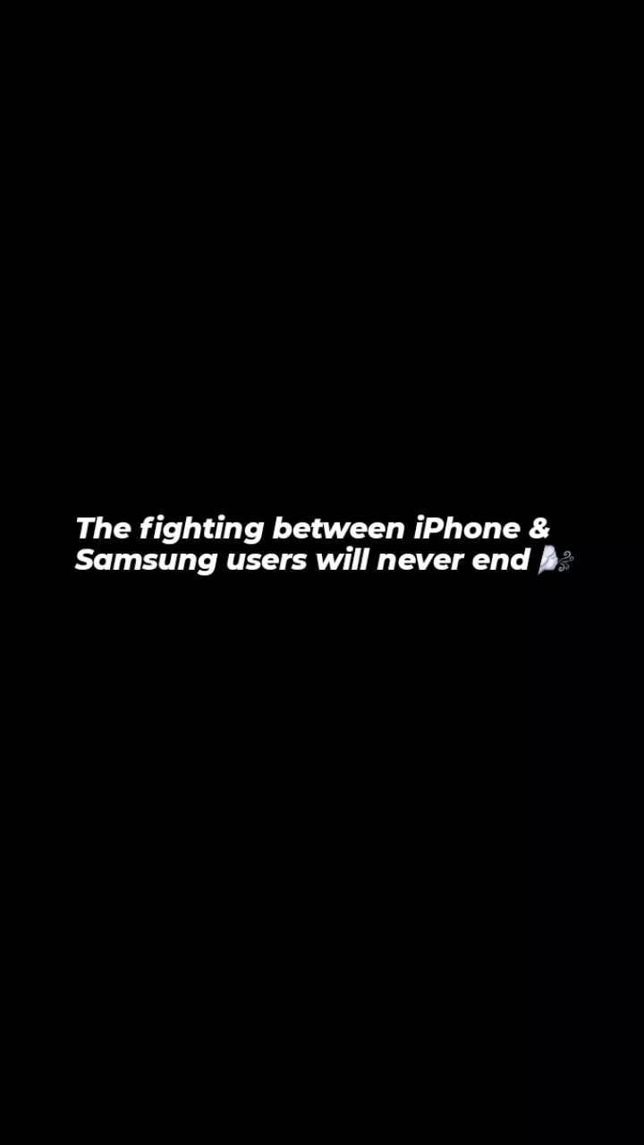 The fighting between iphone samsung users will never end