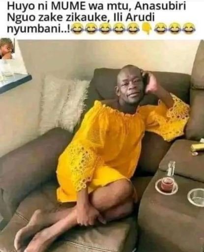 Huyo ni mume wa mtu, anasubiri nguo zake zikauke, ili arudi nyumbani_! 39