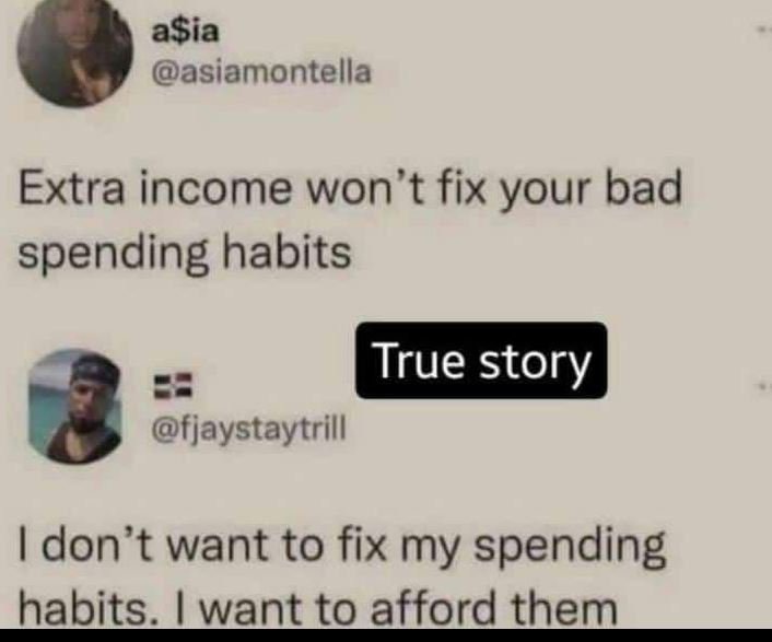 Asia asiamontella extra income won't fix your bad spending habits true story fja
