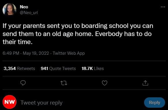 Neo neo_url if your parents sent you to boarding school you can send them to an