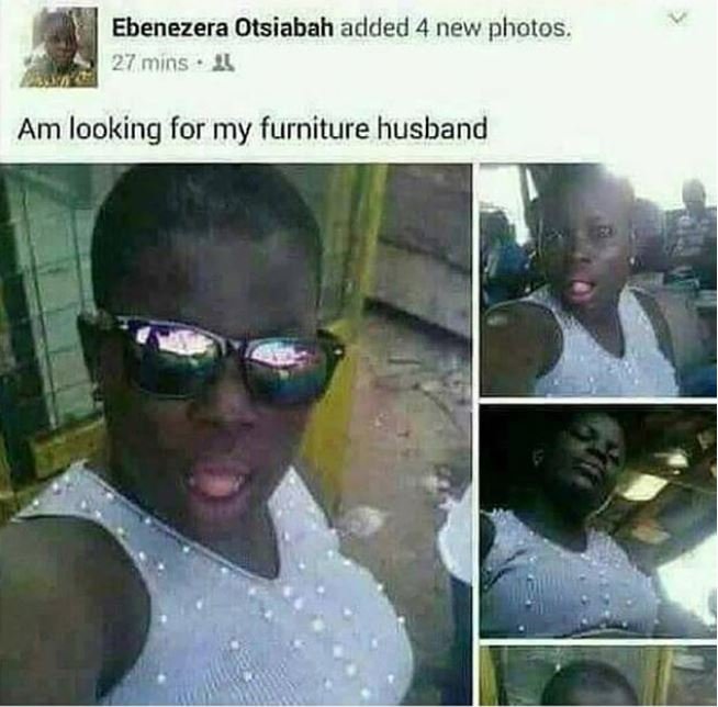 Ebenezera otsiabah added 4 new photos. 27 mins 25 am looking for my furniture hu