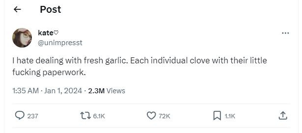 Post katev unimpresst 1hate dealing with fresh garlic. each individual clove wit