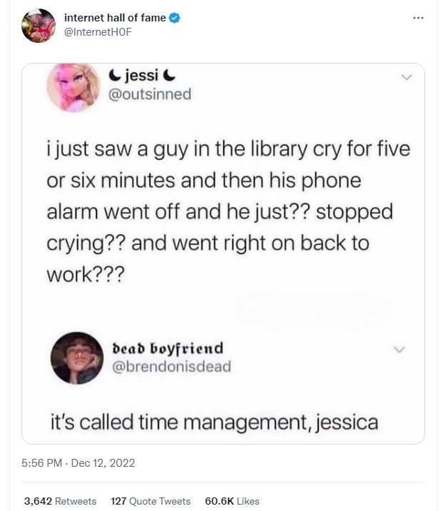 Internet hall of fame internethof jessi outsinned ijust saw a guy in the library