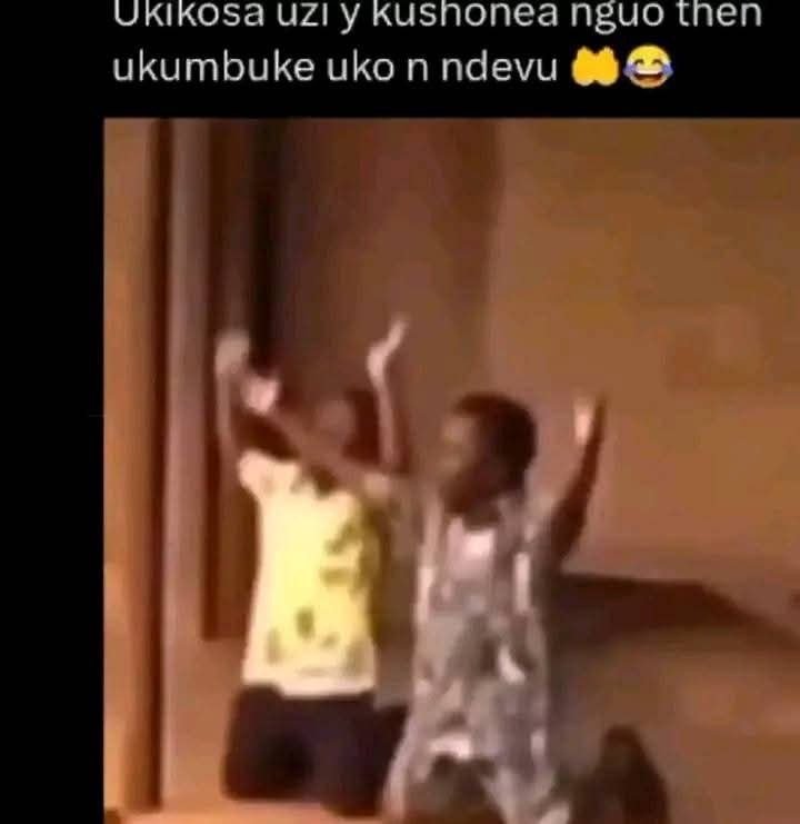 Ukikosa uzi y kusnonea nguo then ukumbuke uko n ndevu