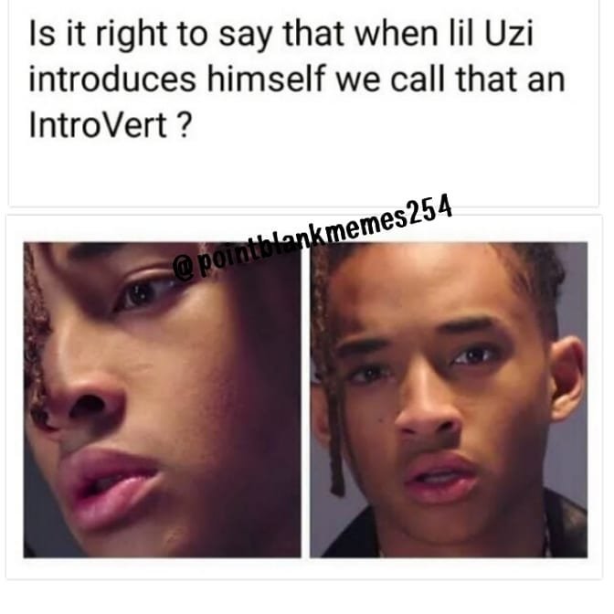 Is it right to say that when lil uzi introduces himself we call that an introver
