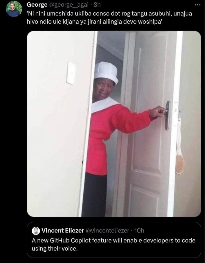 George george_agai 8h 'ni nini umeshida ukiiba conso dot rog tangu asubuhi, unaj