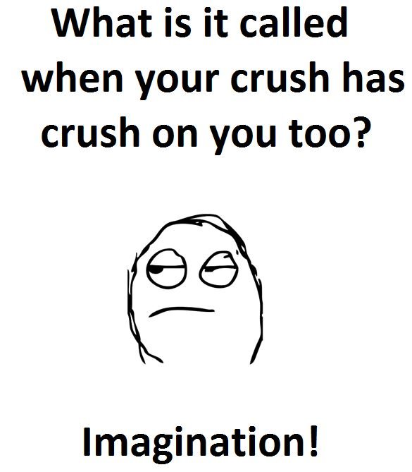 What is it called when your crush has crush on you too? imagination!
