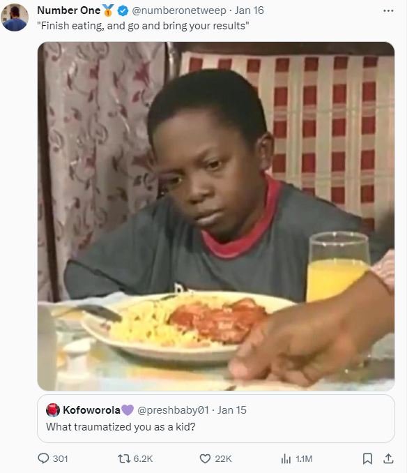 Number one numberonetweep jan 16 finish eating, and g0 and bring your results' k