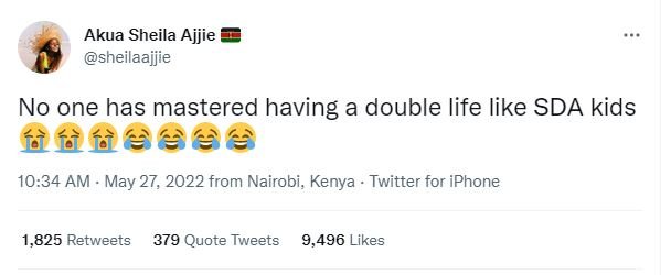 Akua sheila ajjie sheilaajjie no one has mastered having a double life like sda