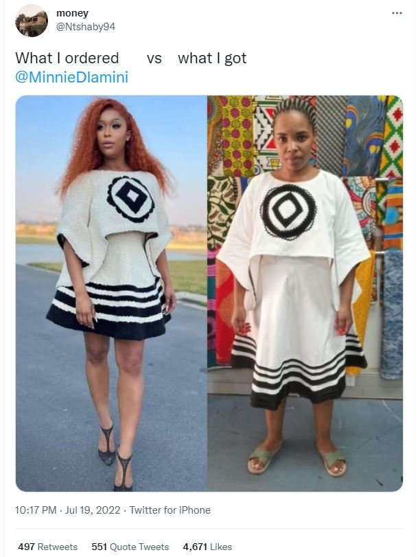 Money ntshabyg4 what ordered vs what got minniedlamini 1017 pm jul 19, twitter f