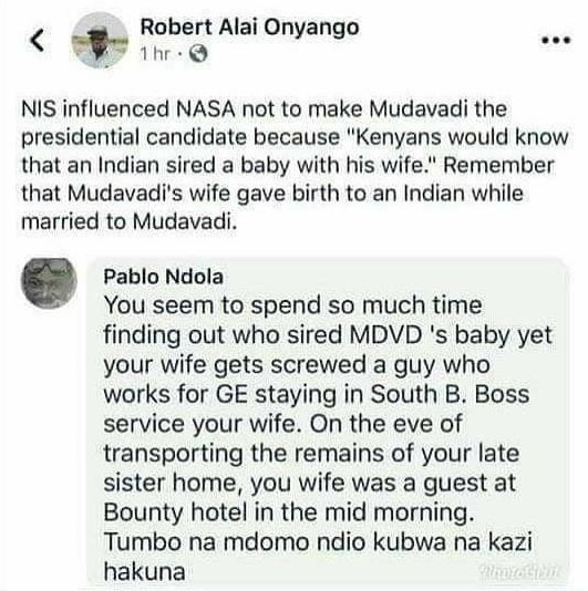 Robert alai onyango vhr nis influenced nasa not to make mudavadi the presidentia