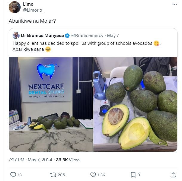 Limo limorio_ abarikiwe na molar? dr branice munyasa branicemercy may 7 happy cl