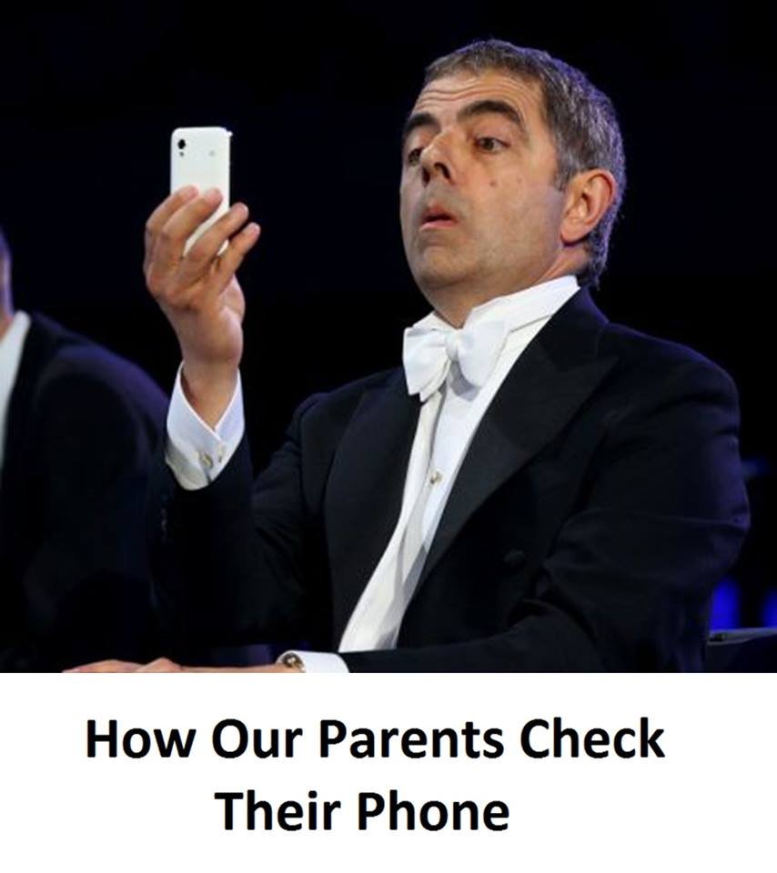 How our parents check their phone