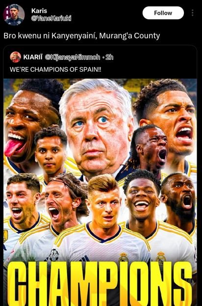 Karis vanckarfuk follow bro kwenu ni kanyenyainí murang'a county kiarit janayyan