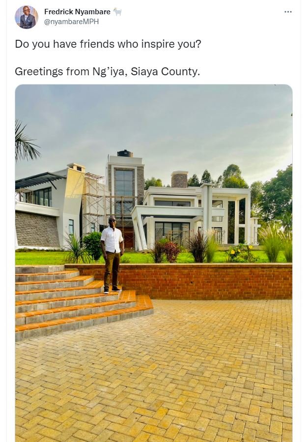 Fredrick Nyambare nyambareMPH Do you have friends who inspire you? Greetings fro