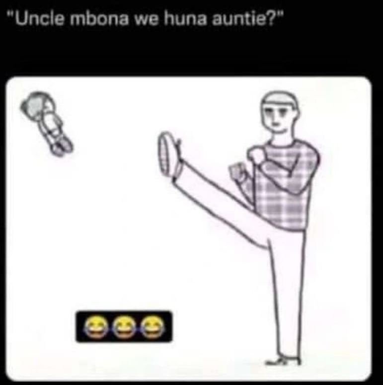 Uncle mbona we huna auntie?