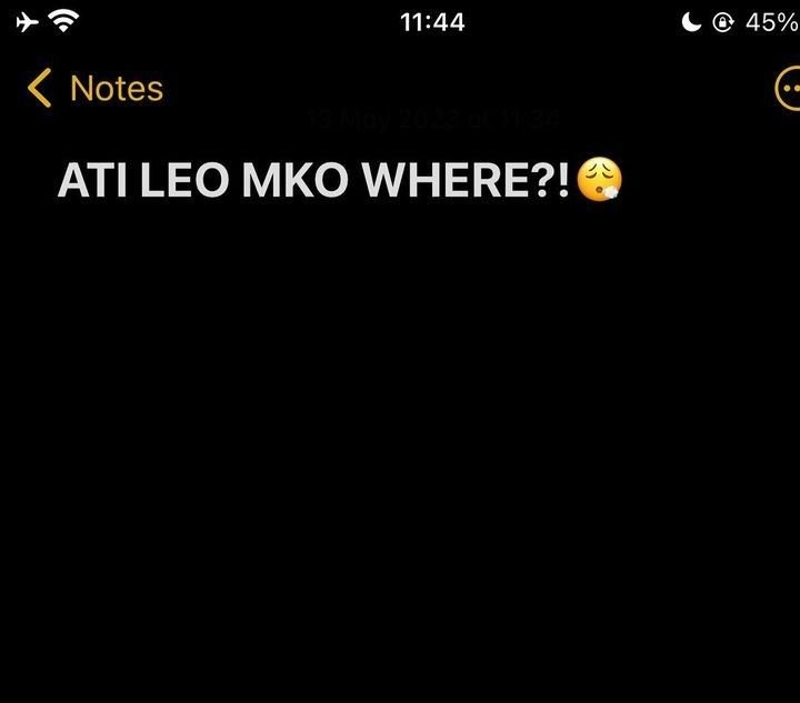 1144 45 notes 1 1 ati leo mko where?!