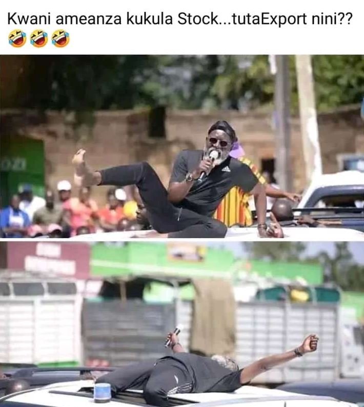 Kwani ameanza kukula stock.tutaexport nini??