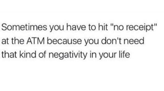 Sometimes you have to hit no receipt at the atm because you don't need that kind