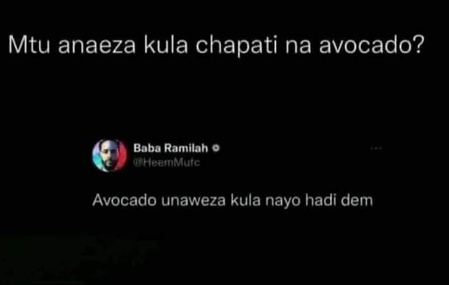 Mtu anaeza kula chapati na avocado? baba ramilah ieeoinualg avocado unaweza kula
