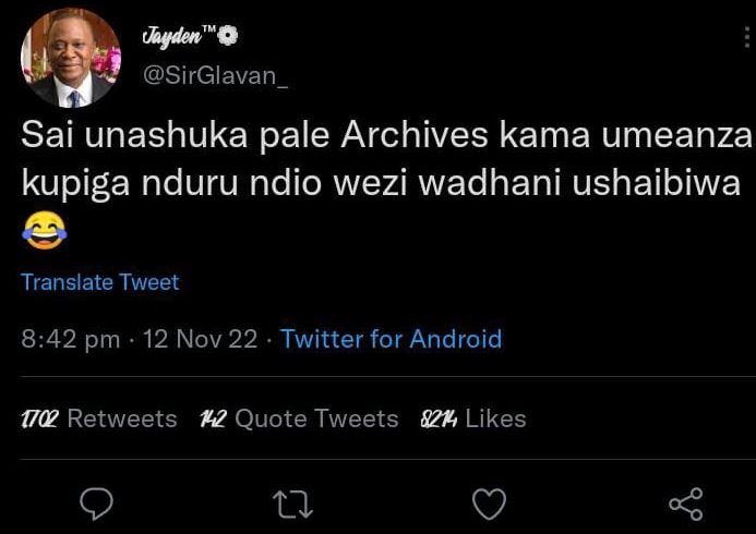 Jayden0 sirglavan_ sai unashuka pale archives kama umeanza kupiga nduru ndio wez