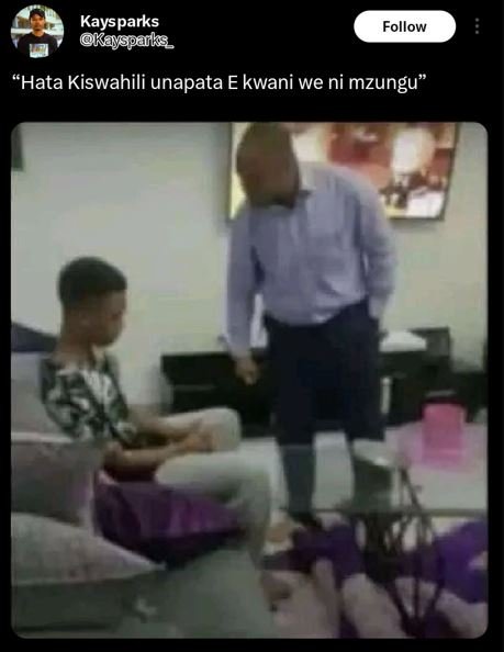 Kaysparks kayspalks _ follow hata kiswahili unapata e kwani we ni mzungu
