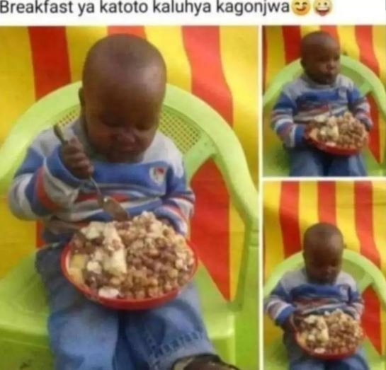 Breaktast ya katoto kaluhya kagonjwa
