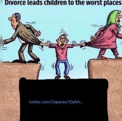 Divorce leads chıldren to the worst places twitter comi spaces1oyka