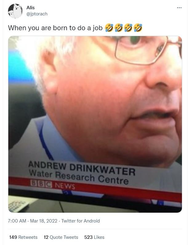 Alis jptorach when you are born to do a job andrexes drinkwater research uudinew