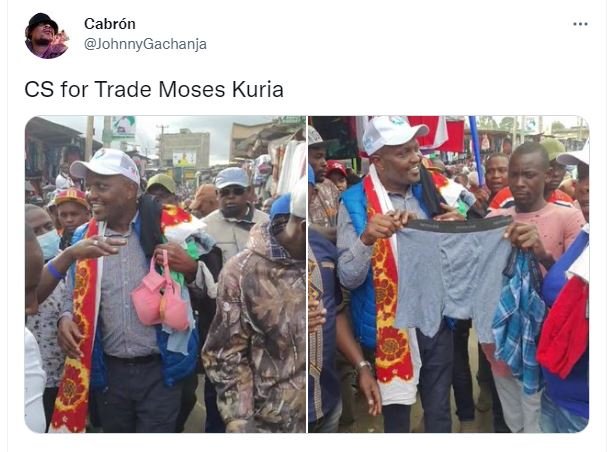 Cabrón johnnygachanja cs for trade moses kuria