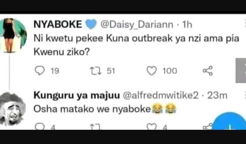 Nyaboke daisy_dariann 1h ni kwetu pekee kuna outbreak ya nzi ama pia kwenu ziko?