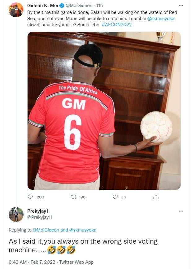 Gideon K. Moi MoiGideon 11h By the time this game is done, Salah will be walking