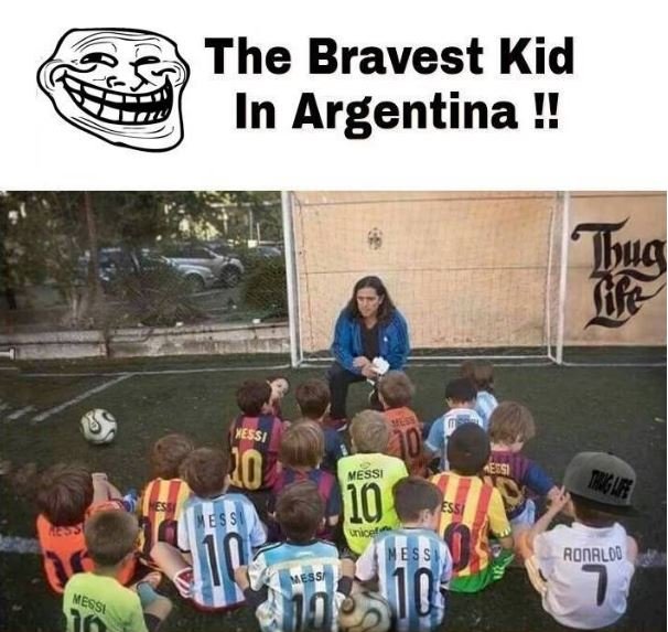 The bravest kid in argentina ! tbbua 10 essi 10 ronalob mur kessi