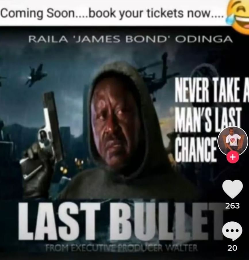 Com ing soon book your tickets now raila james bond' odiinga neyerthke k mansust