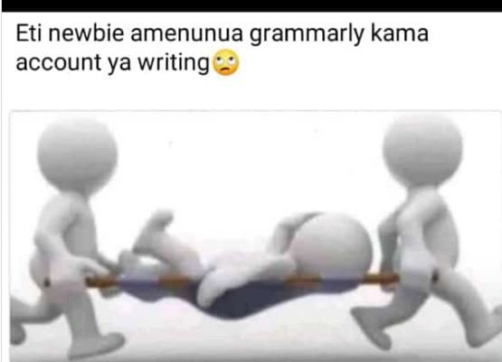 Eti newbie amenunua grammarly kama account ya writing