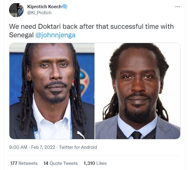 Kiprotich Koech Ki_Protich We need Doktari back after that successful time with