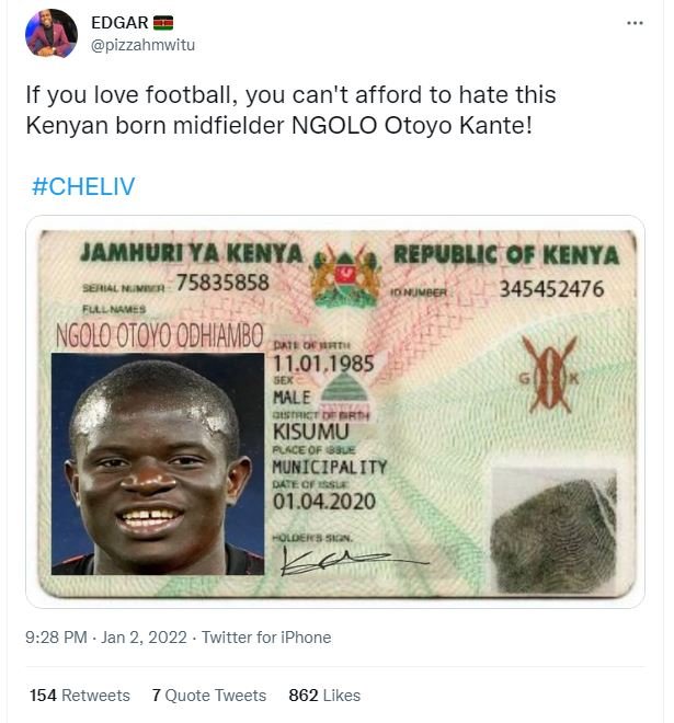 EDGAR pizzahmwitu If you love football, you can't afford to hate this Kenyan bor