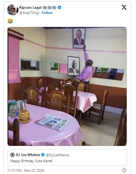 Kipruto lagat araptilingi follow 0 dj joe mfalme djloemfalme happy birthday vybz