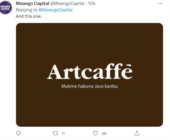 Mwango capital mwangocapital 10h chpife replying to mwangocapital and this one a