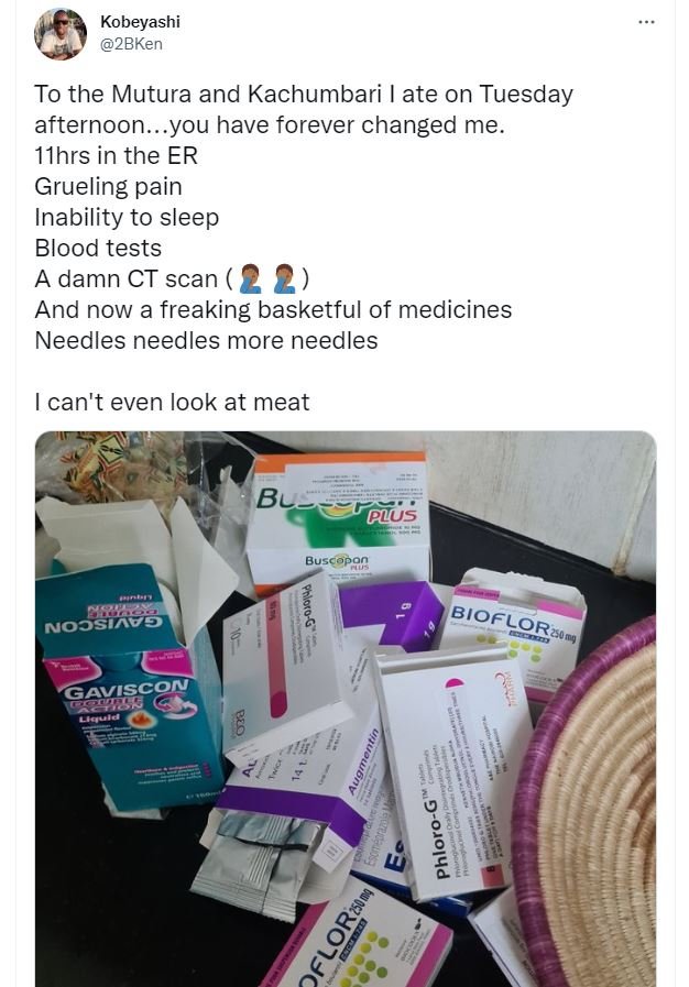 Kobeyashi 2bken to the mutura and kachumbari ate on tuesday afternoon.. . you ha