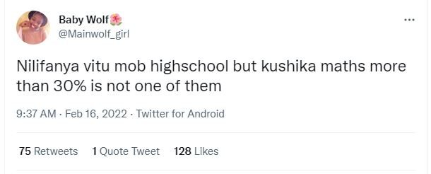 Baby Wolf Mainwolf_girl Nilifanya vitu mob highschool but kushika maths more tha