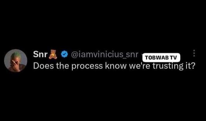 Snr iamvinicius_snr tobwab tv does the process know we're trusting it?