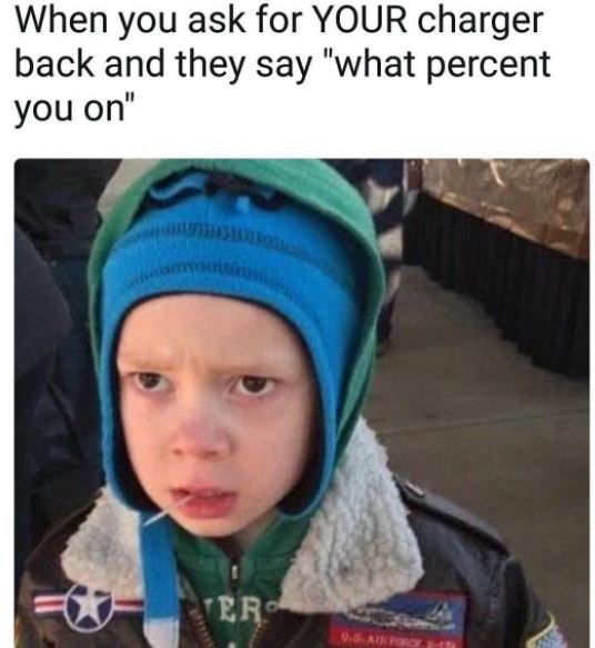 When you ask for your charger back and they say what percent you on ero